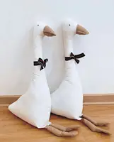 INS Stuffed White Goose Toy For Baby Kid Animal Baby Accompanying Doll Comfort Toys Children Gift Room Decoration Soft Pillow 1