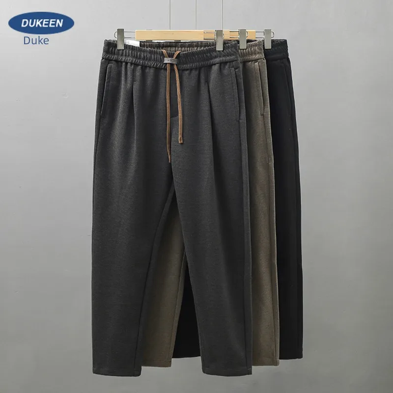 Woolen Autumn And Winter HigH-end Drawstring Casual Pants