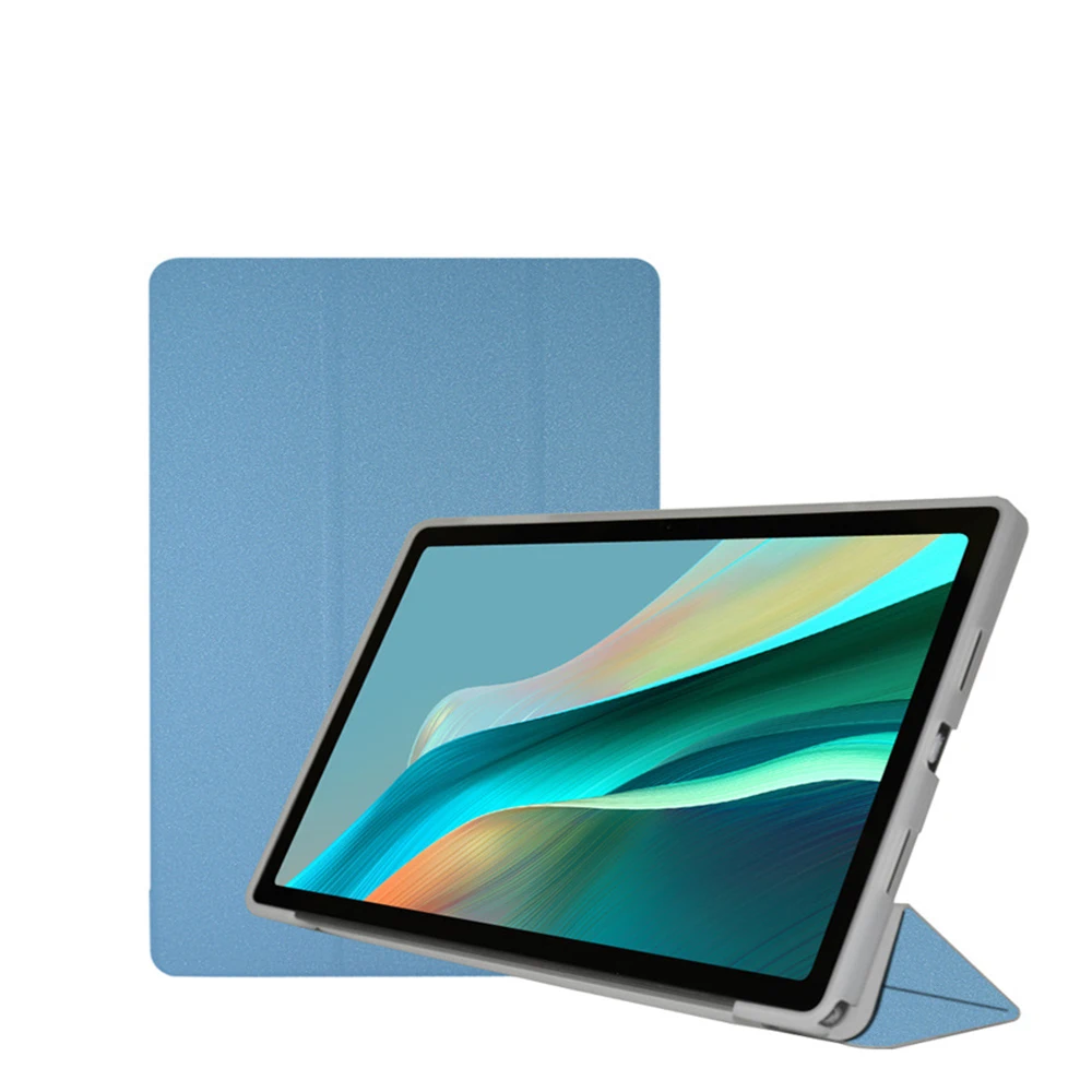 Slim Tri-Folding Stand Flip Book Cover Case with Soft TPU Back Shell
