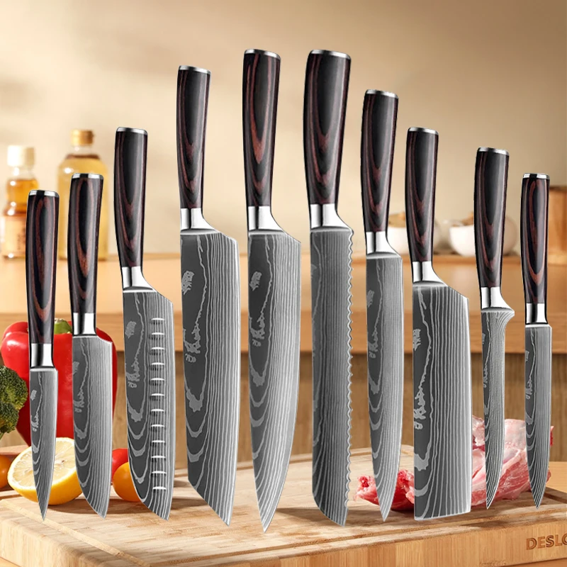 10pcs Kitchen Knives Set 1