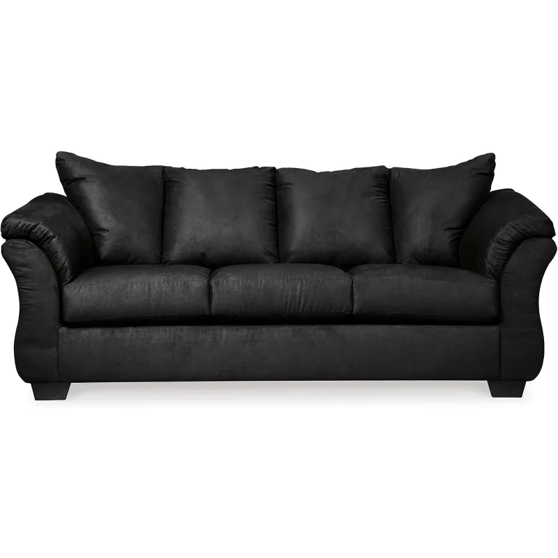 2025-hotDarcy Classic Contemporary Sofa, Black