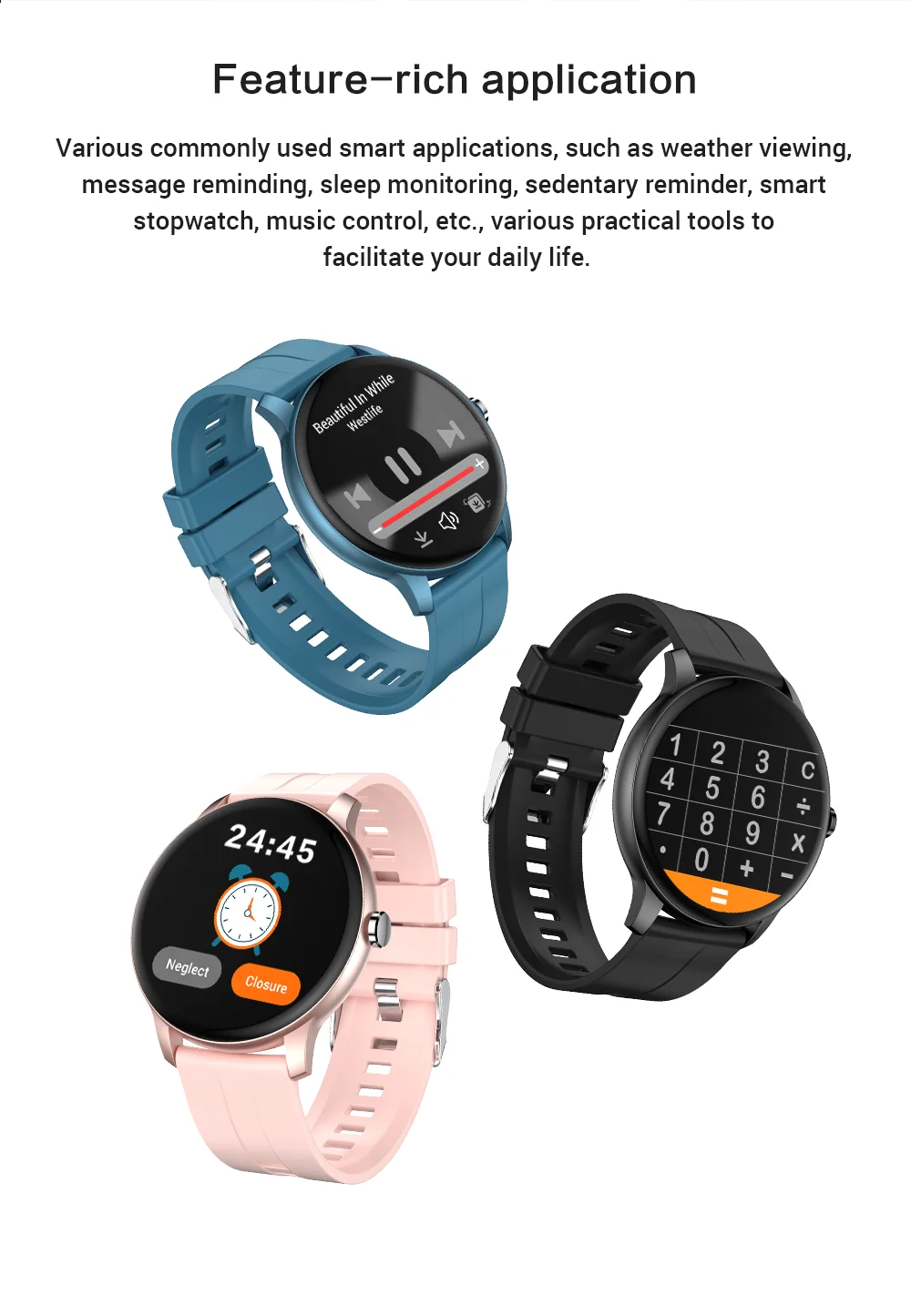 Lightweight Women Smart Watch Bluetooth Call Heart Rate Calories Monitoring Ladies Fashion Healthy Tracker Smart Sports Clock Z2