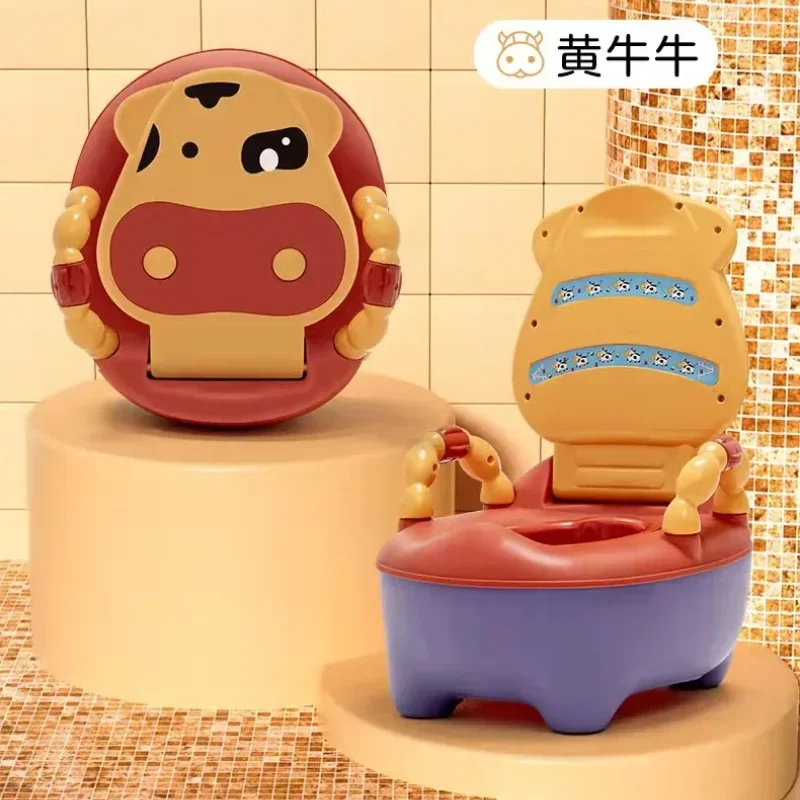 Baby Potty Toilet Training Seat Household Household Thickening Urinal Cute Cartoon Cow Type Potty Children's Toilet Supplies 5