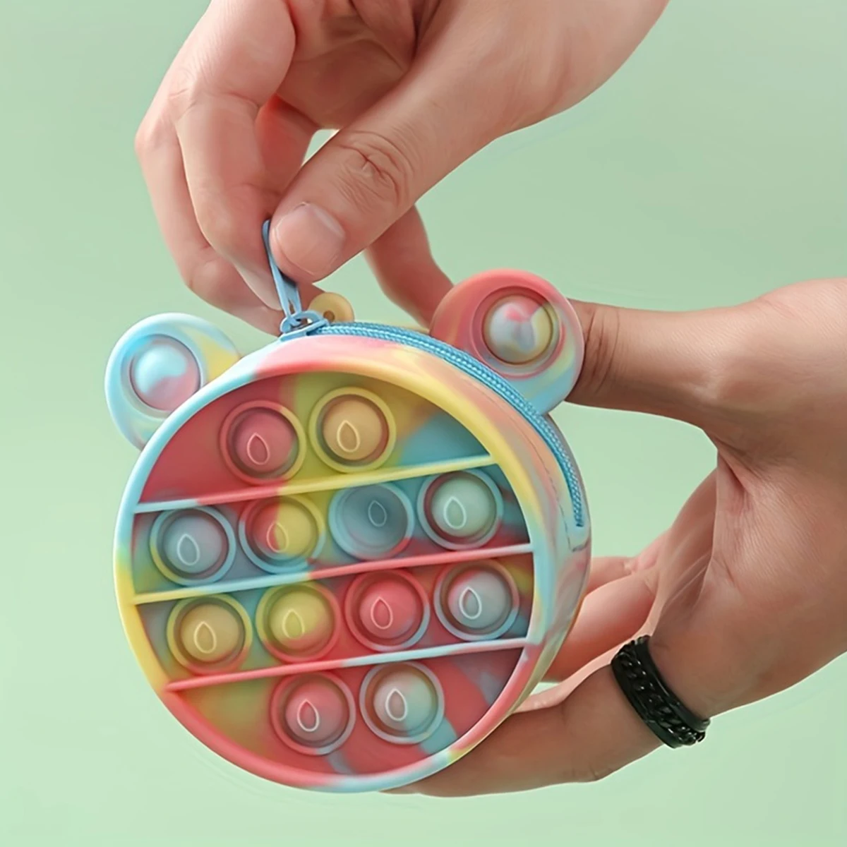 Silicone Zero Wallet Storage Bag Earphone Storage Key Pinch Joy Puzzle Decompression Toys Decompression Toys