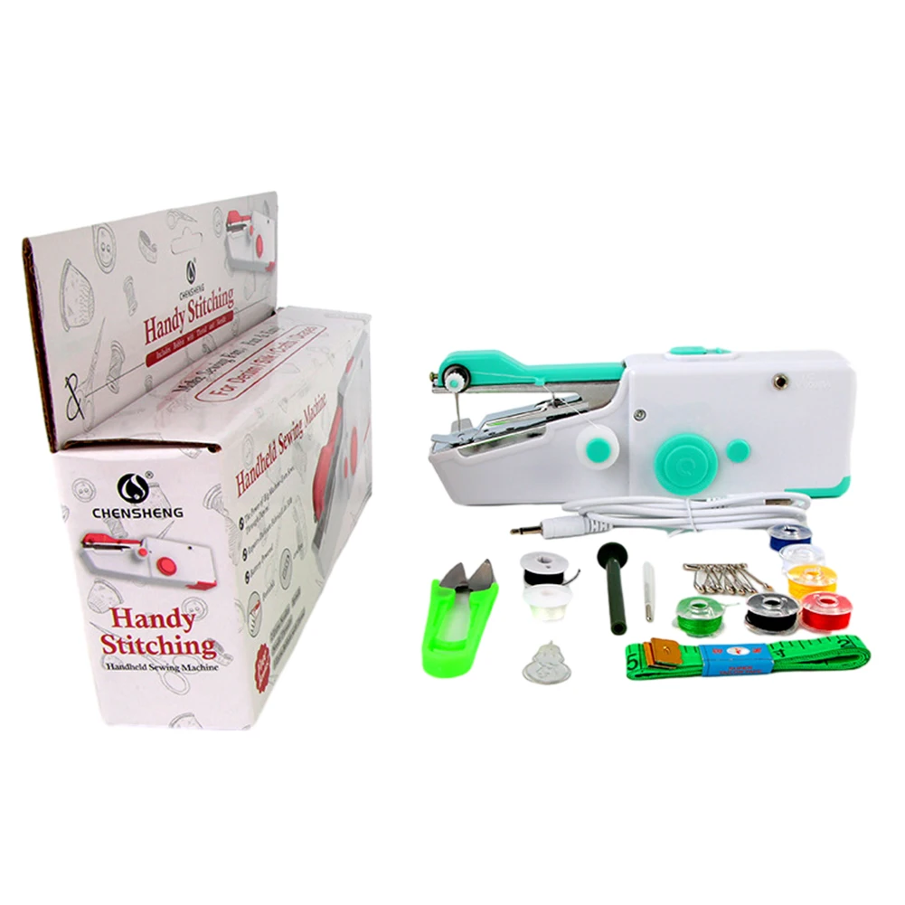 Portable Handheld Sewing Machine Cordless Electric Sewing Machine Set Home  Sewing Quick Repair DIY Clothes Sewing Machine - AliExpress