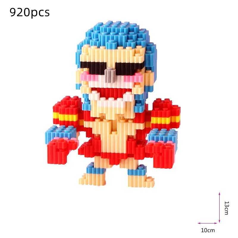 thumbnail image 1 of Mini bloques de construcción de Anime Luffy Joe Ba Sorong Chopper modelo 3D DIY montaje modelado figura educativa juguete, 1 of 5