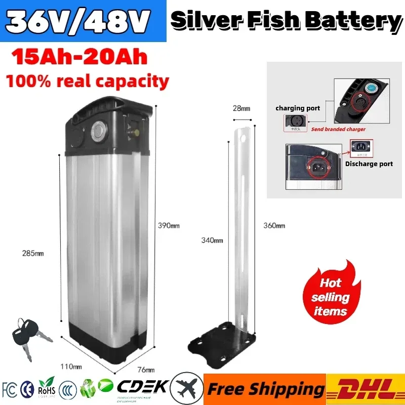 

Top discharge 36V/48V E-vehicle Silver Fish battery 20000mAh 18650 li-ion battery pack for Silver Fish battery power vehicle