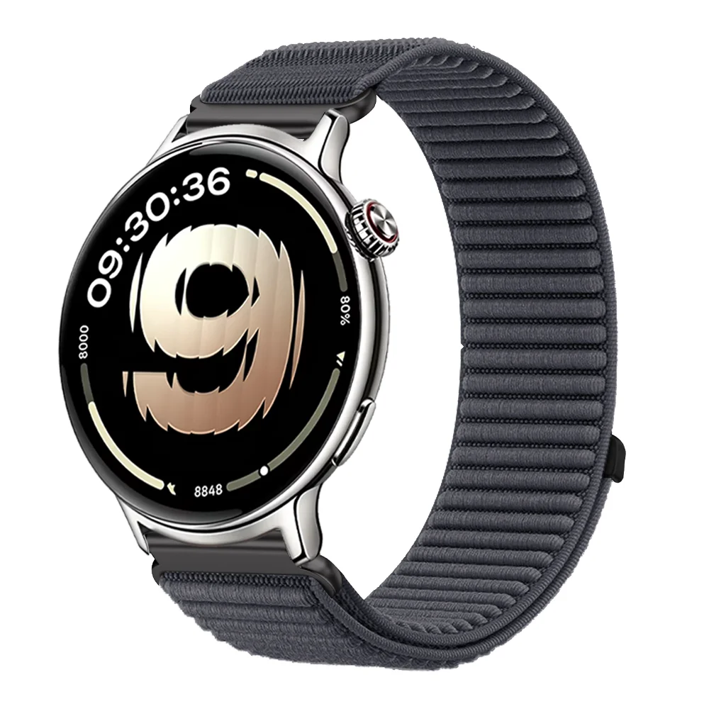 Braided Nylon Breathable Strap, Adjustable 18/20/22mm Band