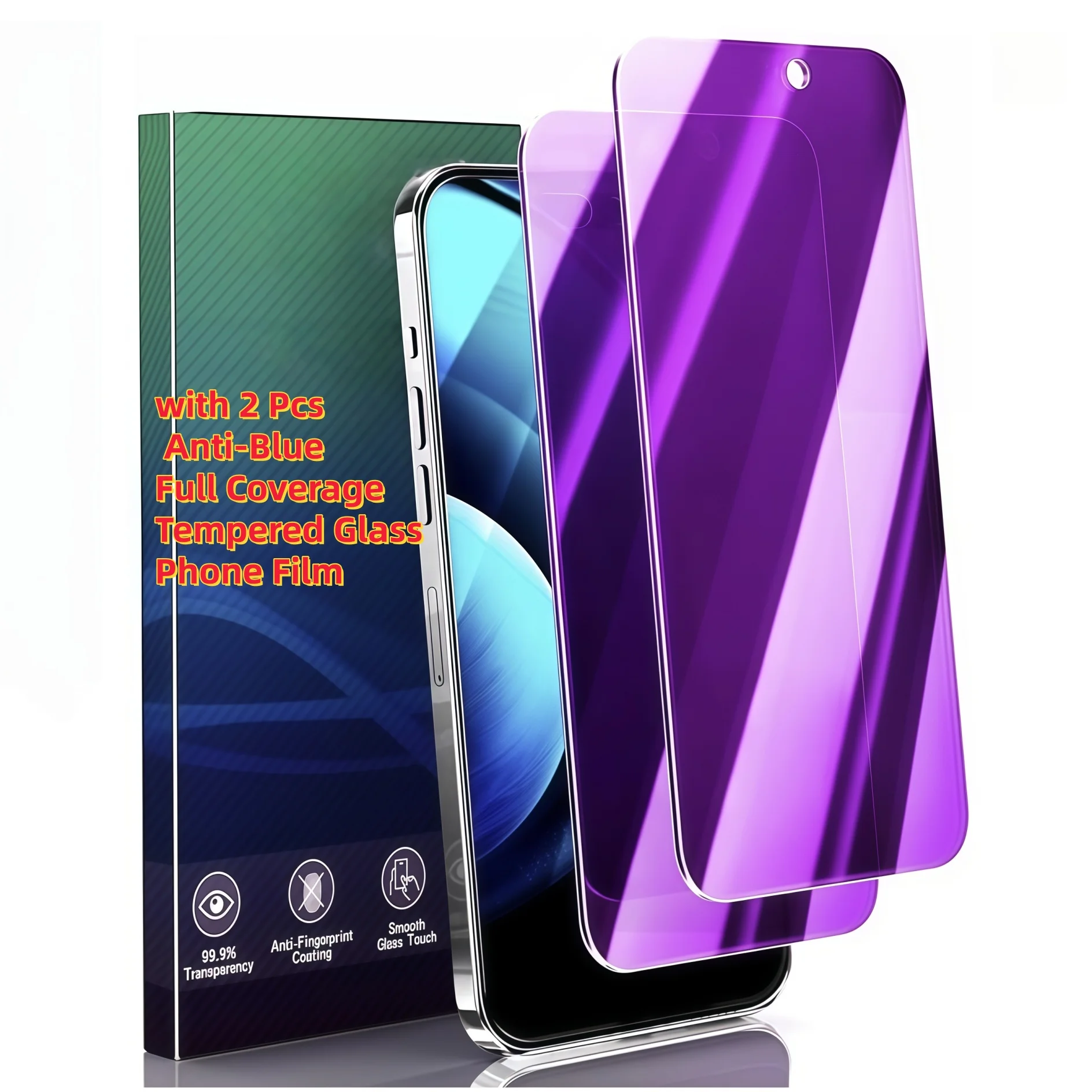 Crystal Clear TPU Shockproof Protective Case with Anti-Blue Screen Protector
