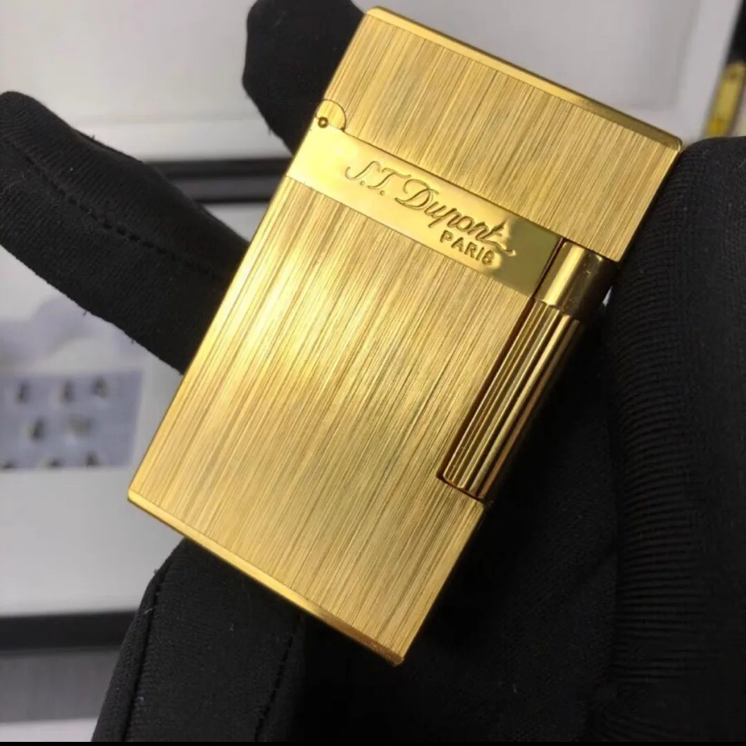 S.T. Dupont L2 빈티지 브러시 실버, 골든, 블랙 라이터 컬렉션 