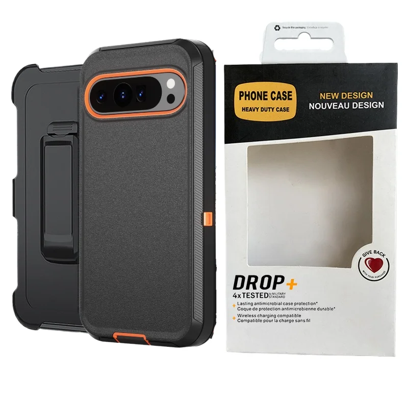 Rugged Hybrid Armor Shockproof Case with Belt Clip