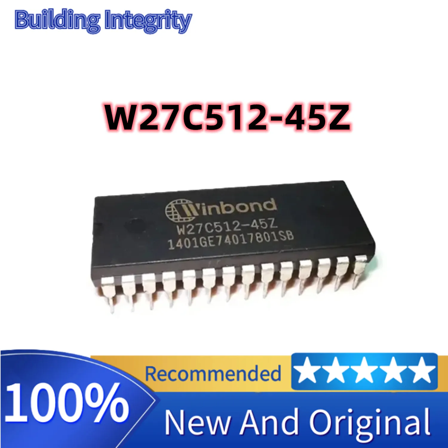 1 Pz 10 Pz 50 Pz 100 Pz W27C512-45Z W27C512-45 W27C512 Ic Eeprom 512Kbit Parallelo Dip-28 Nuovo Chip Di Marca Originale