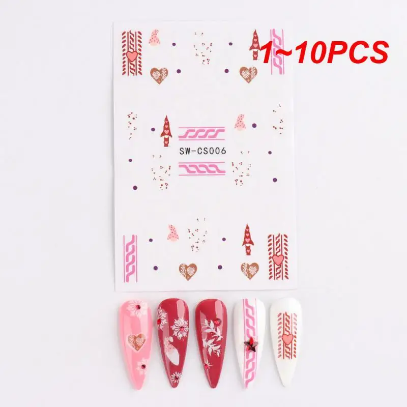 

Декоративные наклейки для ногтей, 1-10 шт.
