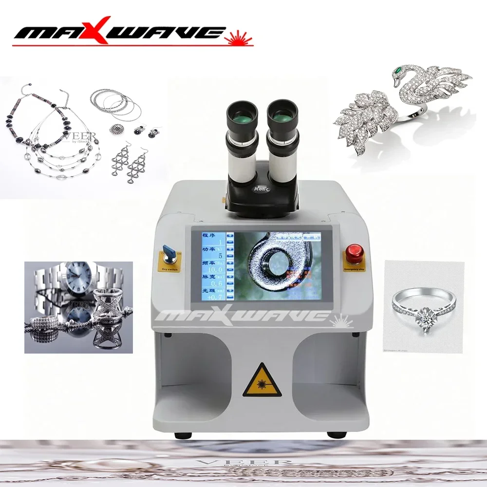 

Ювелирный лазерный сварочный аппарат Maxwave, 60 Вт, 100 Вт, 200 Вт, мини-сварочный аппарат для точечной сварки для стали 999, 925, серебристой, золотой, латунной стали