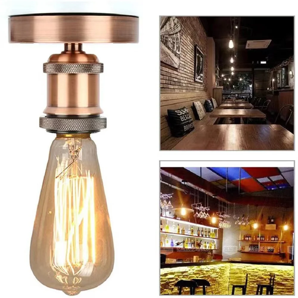 Vintage Lamp Socket E27 E26 Bulb Base Retro Ceiling Screw Light Lamp Holder LED Light Lampholder Home Decoration lamp holder lamp bulb holder lamp base