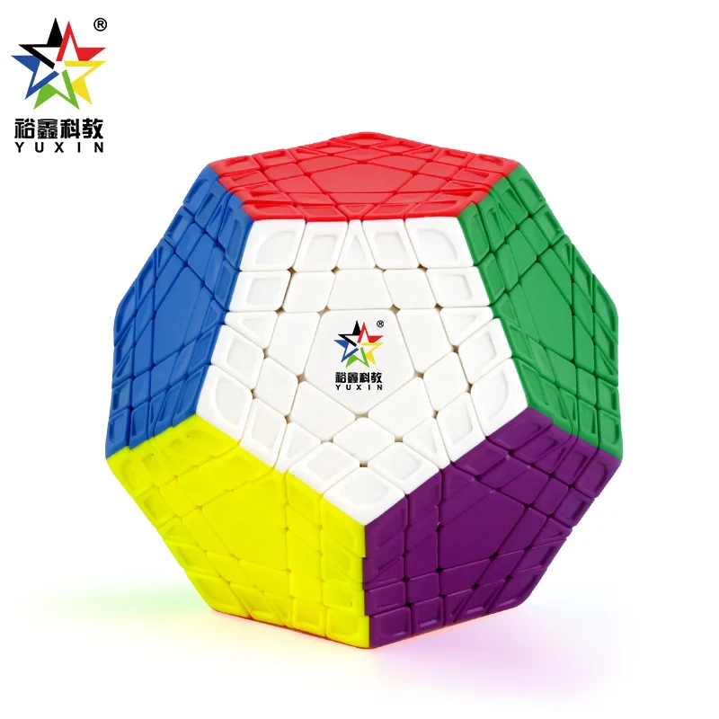 

2023 In Stock YuXin HuangLong Gigaminx 5x5 Magic Cube Stickerless Dodecahedron Speed Puzzle 12 Sides Megaminx Toy Cubo Magico