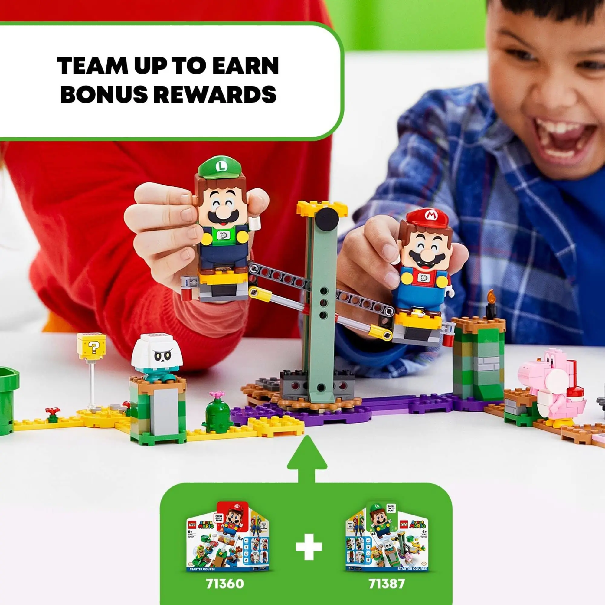 LEGO Super Mario petualangan dengan Luigi Starter Course 71387 Kit