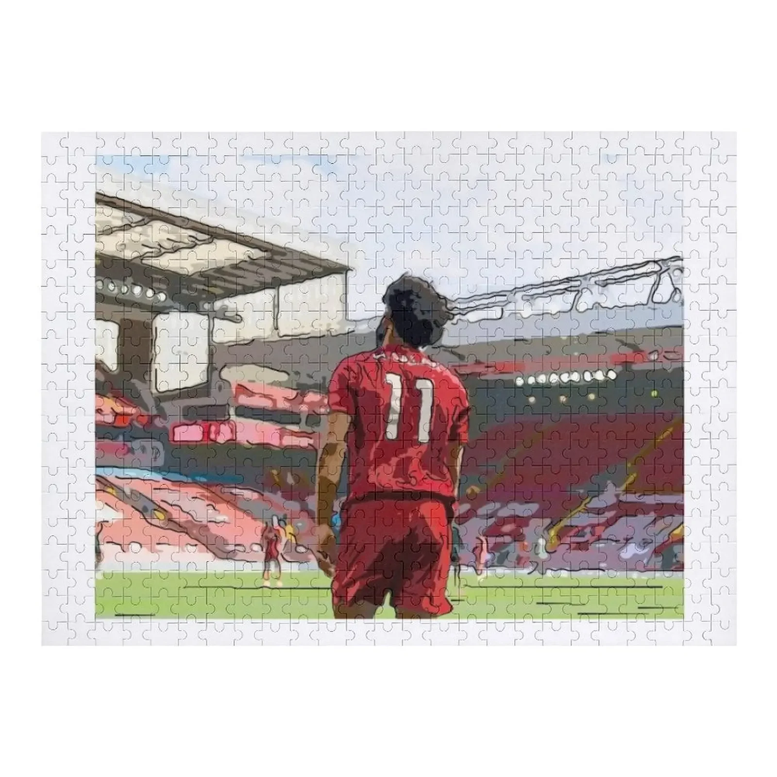 Mohamed Salah -Back turned art Jigsaw Puzzle Anime Novel Toys For Children 2022 Customizable Child Gift Puzzle