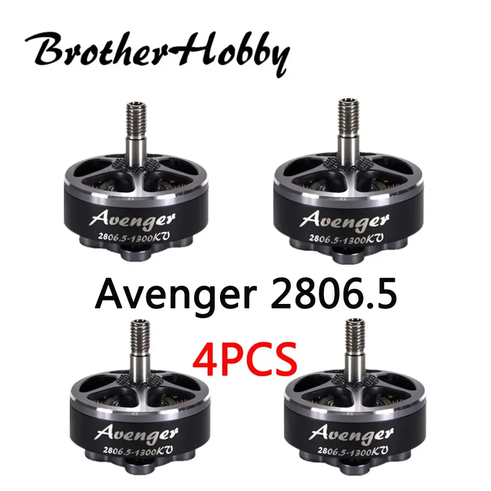 

4pcs BrotherHobby Avenger 2806.5 Motor1300/1700/1920KV 4-6S Brushless Motor FPV Racing RC Quadcopter Drone Models