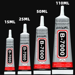 Versatile Transparent Jewelry and Craft Adhesive - Ideal for Rhinestones, Repairs, and Nail Art (B - 7000)
