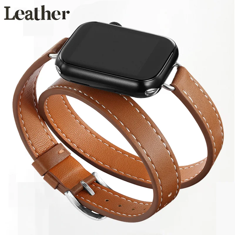 Luxurious Double Tour Leather Strap