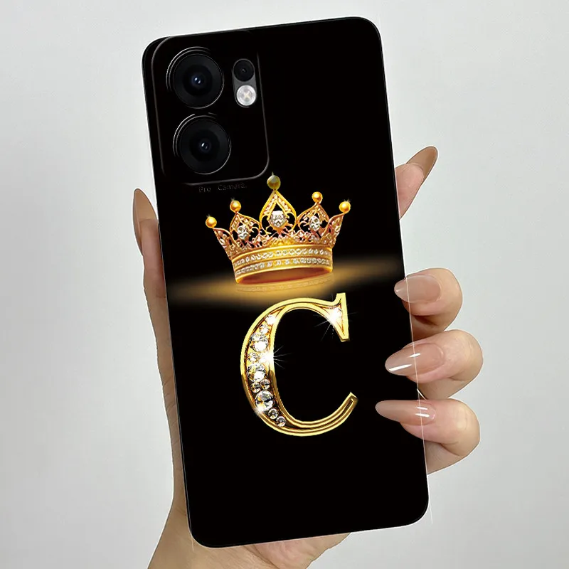 Crown Letter Painted Soft Silicone Phone Case - Enhanced Back Cover with Bumper Protection