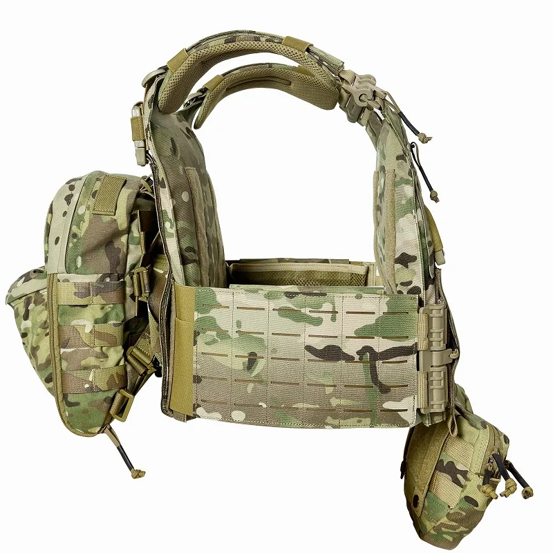 Tactical Vest 1000D Nylon Laser cutting vest with 500D Hydration Backpack with 1000D front tactical Pouch