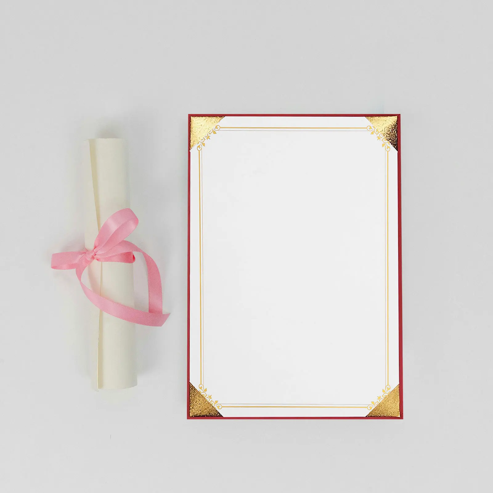 졸업 상장 인쇄를 위한 10개 핫 스탬핑 증명서 용지 A4 빈 증명서 용지