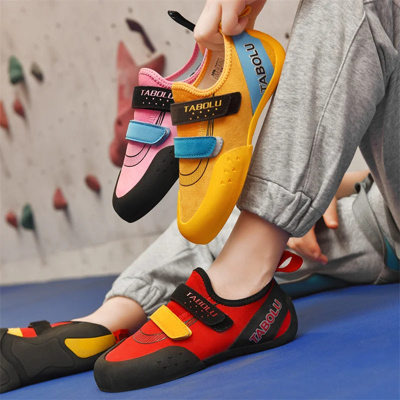 Rock-Climbing Shoes for Boys Girls kids shoes Indoor Outdoor Breathable Mesh Beginners Parent-child Rock-Climbing Bouldering Training Sneakers