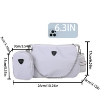 Nylon Crossbody Bag For Women Fashion Portable Casual Underarm Bag Students Cross Body Bag 2
