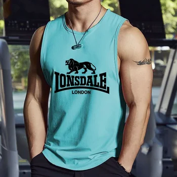 2026 men's T-shirt vest summer fashion trend printed casual style loose and comfortable street wear breathable quick drying vest