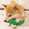 Dog Chew Toy Latex Crocodile Pet Squeaky Toys For Small Medium Dogs Interactive Teeth Cleaning Dog Sounding Toy Pet Supplies 4