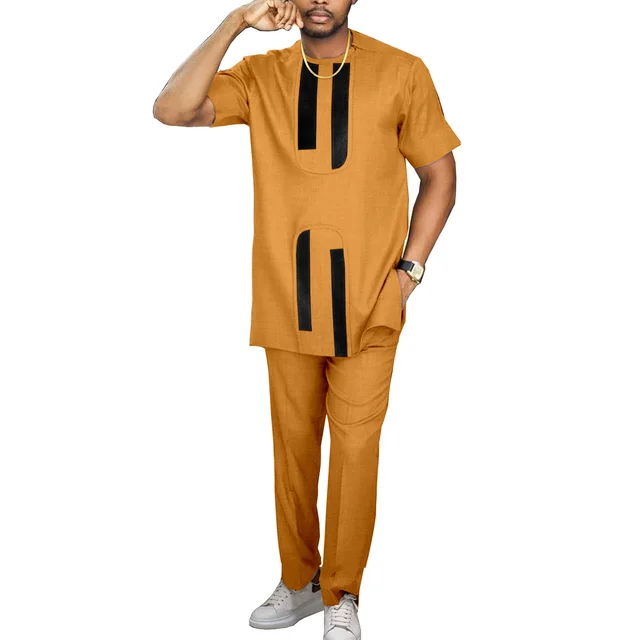 Deji Short Sleeve Dashiki Outfit - Image 3