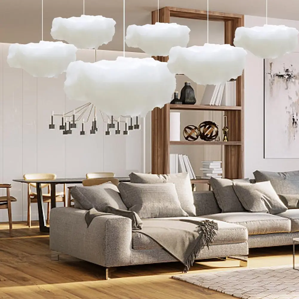 Künstliche weiße Baumwoll wolke Hochzeit Hintergrund dekoration Requisiten Weihnachten Geburtstags feier Wohnzimmer DIY hängende Dekoration