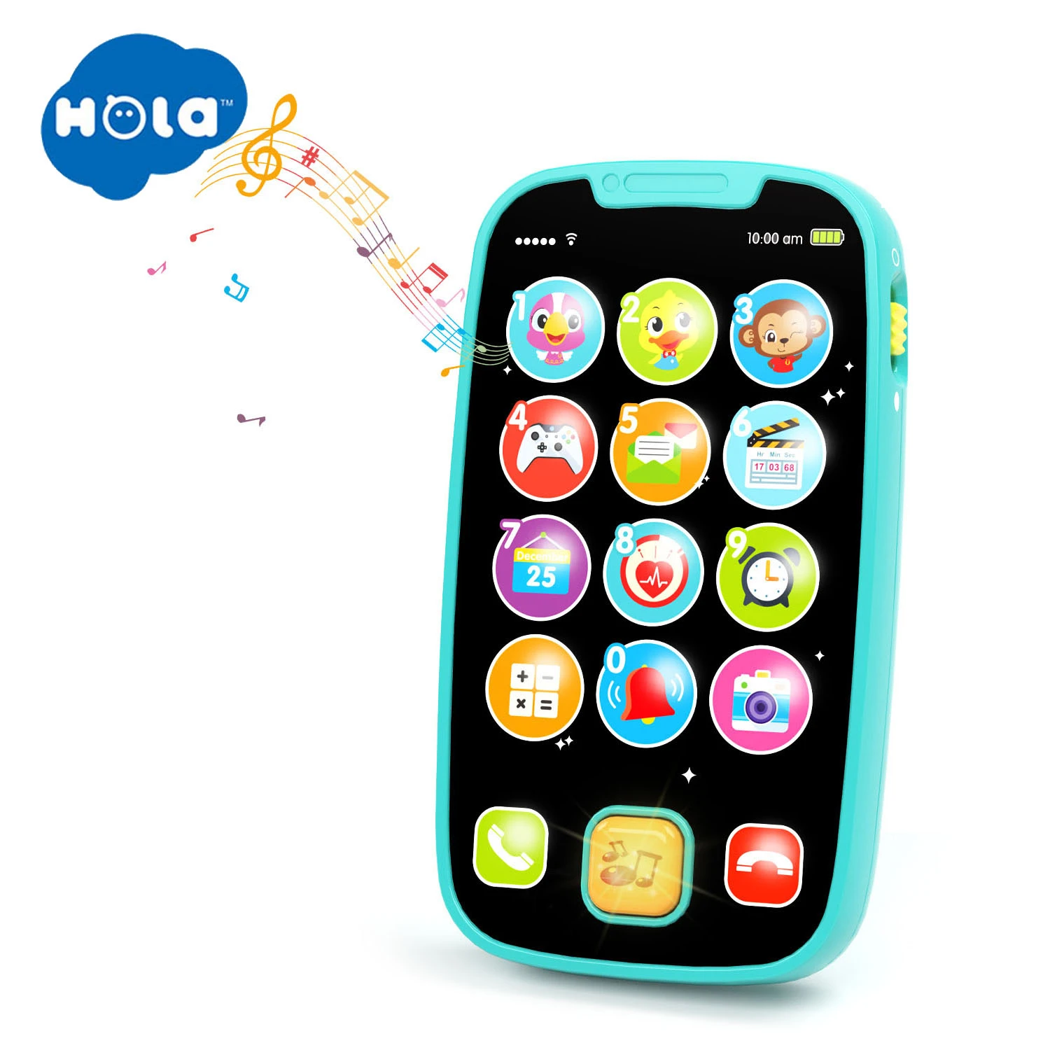 Teléfono Móvil de aprendizaje para bebé, juguete de desarrollo Musical interactivo para niños de 12 meses, los mejores regalos de cumpleaños para niños de 1 | - AliExpress