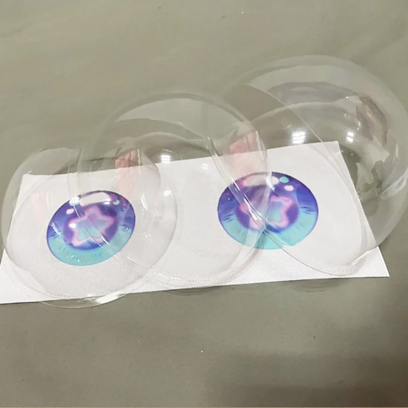 

10pcs Transparent Soft Plastic Hemispherical Shell Animal Eye Material
