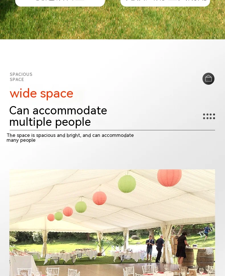 Production Event Ceremony Wedding Tent Auminum Alloy Sunshade Wedding Tent Large Exhibition Storage Tent Customization