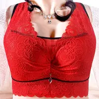 Thin Women Bra Plus Size Tube Top See Through Bras Lingerie Lace Sexy Bra CD Cup Push Up Bra Solid Tops Underwear Women Bralette