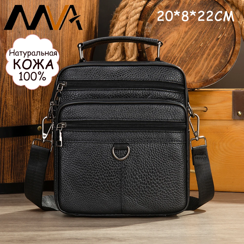 Mva Messenger Bag For Men Handbag Leather Party/Side Bag For Man Tote Bags Borse A Tracolla Borsello Uomo Tracolla 6048