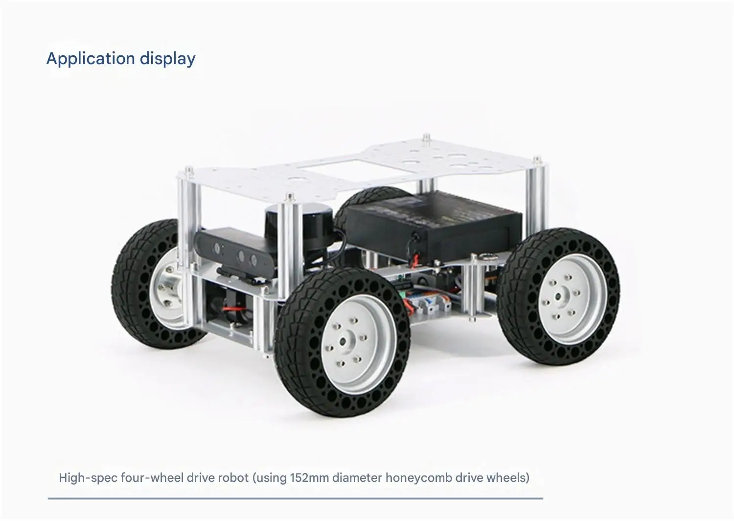 WHEELTEC Honeycomb Drive Wheel, Specialized Tire for Robots, Made of TPE Environ
