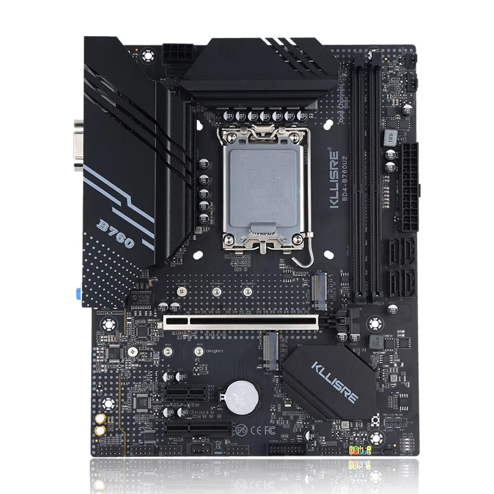 Kllisre B760 DDR4 Motherboard LGA 1700 Support Core I3/i5/i7/i9 12th 13th Processor Dual Channel Memory computer motherboard