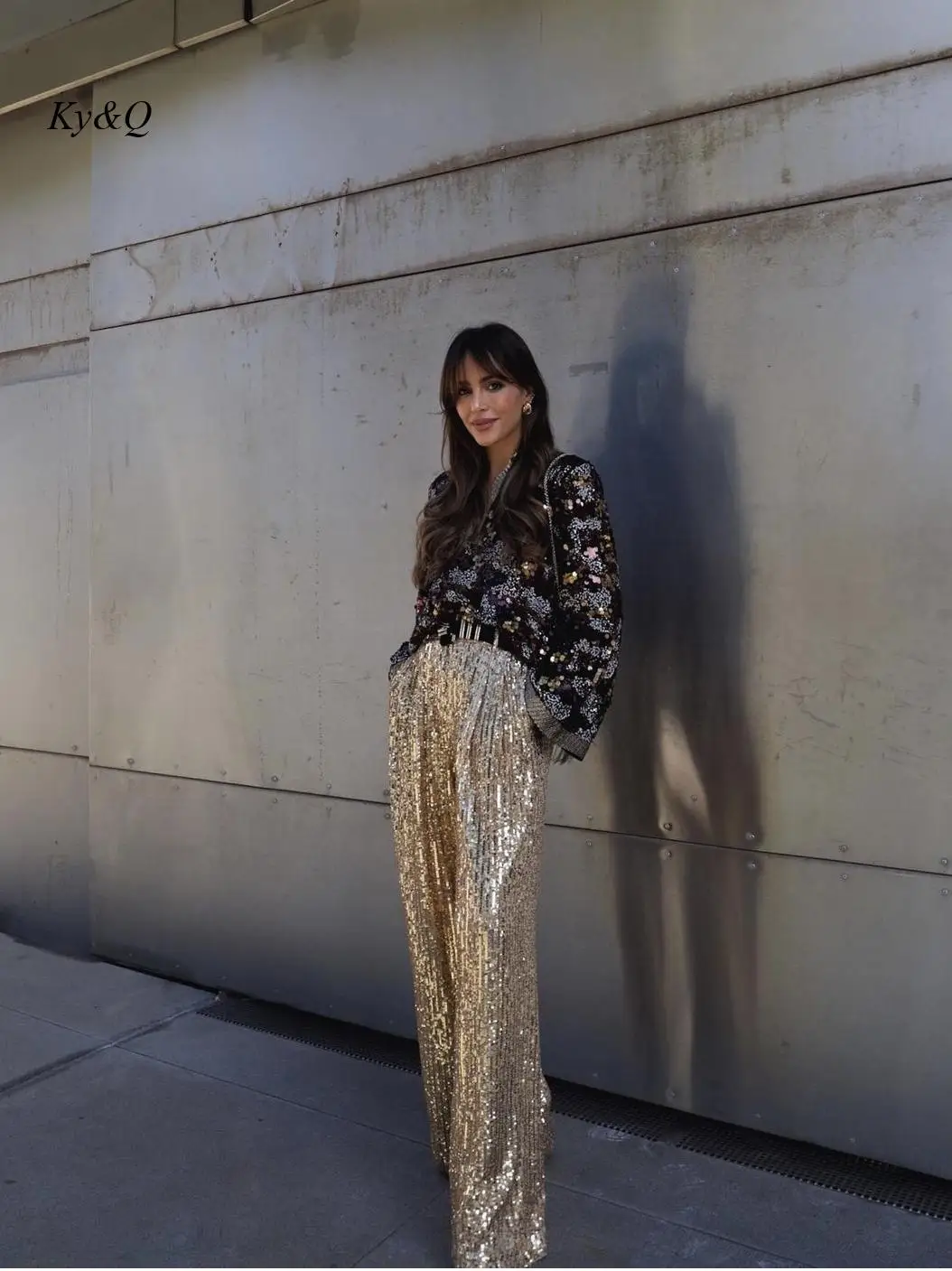 Luxury Brand Champagne Gold Sequin 