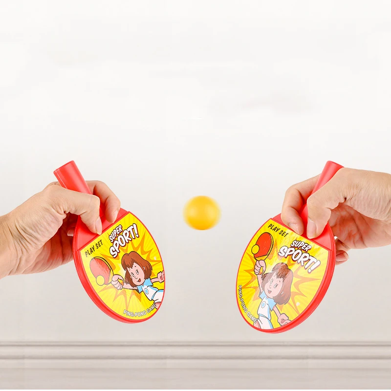 

Children's Table Tennis Racket With 2 Ping Pong Balls Kids Outdoor Funny Sports Pingpong Training Hobbies Sporting Goods Toy