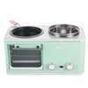 Household Electric 4 in 1 Breakfast Machine Mini Bread Toaster Baking Oven Omelette Fry Pan Hot Pot Boiler Food Steamer 3
