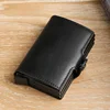 Large Capacity Double Layer ID Credit Card Holder Anti Rfid Blocking Protected Magic Wallet for Men Carbon Fiber Cardholder Case 6