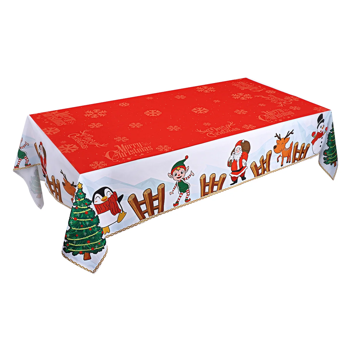 

Water Proof Table Cloth Rectangular Runner Rectangle Xmas Tablecloth Long
