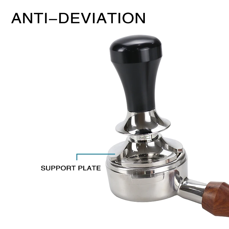 IKAPE 53.3mm Semi-Transparent Coffee Tamper For 54mm Breville Portafilters - Spring Calibrated