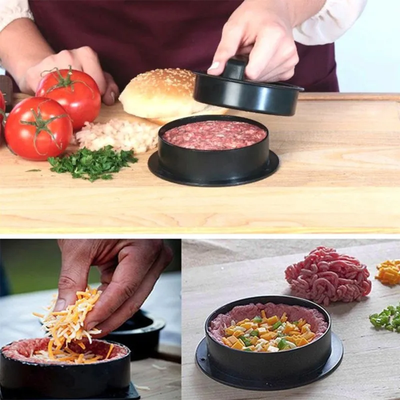 3 in 1 Meat Burger Patty Mold Tool for Stuffed Burgers burger press burger maker