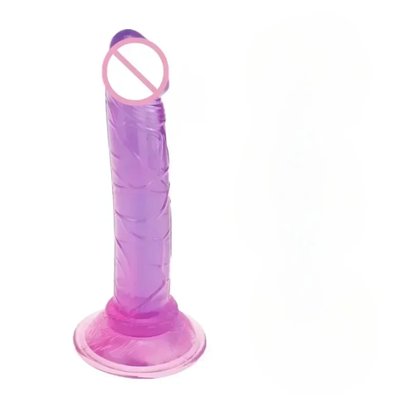 6 Colors Small Transparent Dildo Suction Cup Jelly Dick Women Erotic Anal Sex Toys Soft Clitori Vaginal Masturbators Penis