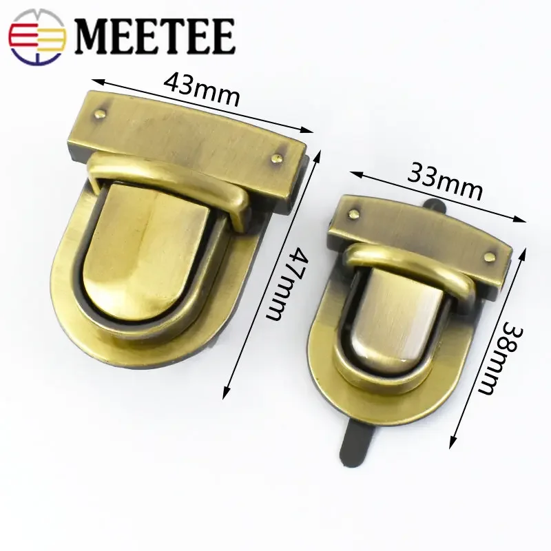 2x chiusura in metallo con chiusura a fibbia per borsa per borse borse a tracolla accessori per borse  1524